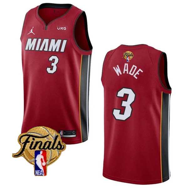 Men's Miami Heat #3 Dwyane Wade Red 2023 Finals Statement Edition Stitched Basketball Jersey Dzhi,We sell and wholesale Men's Miami Heat #3 Dwyane Wade Red 2023 Finals Statement Edition Stitched Basketball Jersey Dzhi on line form chian!
