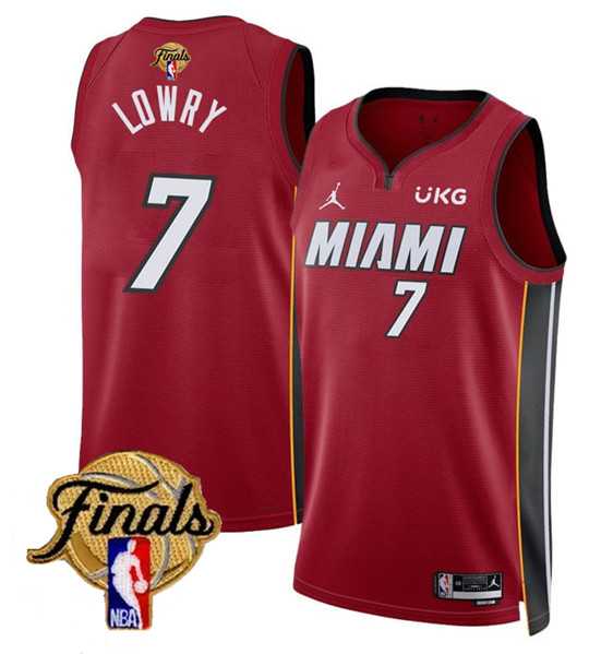 Men's Miami Heat #7 Kyle Lowry Red 2023 Finals Statement Edition Stitched Basketball Jersey Dzhi,We sell and wholesale Men's Miami Heat #7 Kyle Lowry Red 2023 Finals Statement Edition Stitched Basketball Jersey Dzhi on line form chian!