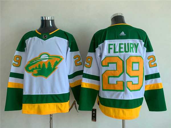 Men's Minnesota Wild #29 Marc-Andre Fleury White Green Stitched Jersey,We sell and wholesale Men's Minnesota Wild #29 Marc-Andre Fleury White Green Stitched Jersey on line form chian!