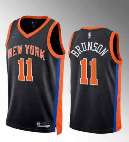 Men's New York Knicks #11 Jalen Brunson Black Stitched Basketball Jersey Dzhi,We sell and wholesale Men's New York Knicks #11 Jalen Brunson Black Stitched Basketball Jersey Dzhi on line form chian!