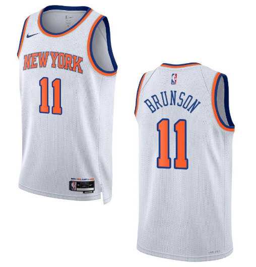 Men's New York Knicks #11 Jalen Brunson White Stitched Basketball Jersey Dzhi,We sell and wholesale Men's New York Knicks #11 Jalen Brunson White Stitched Basketball Jersey Dzhi on line form chian!