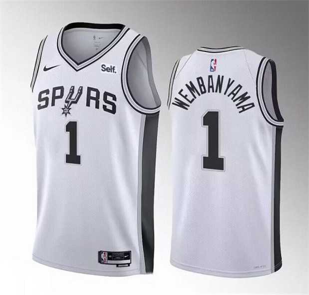 Men's San Antonio Spurs #1 Victor Wembanyama White 2022-23 Association Edition Stitched Basketball Jersey Dzhi,We sell and wholesale Men's San Antonio Spurs #1 Victor Wembanyama White 2022-23 Association Edition Stitched Basketball Jersey Dzhi on line form chian!