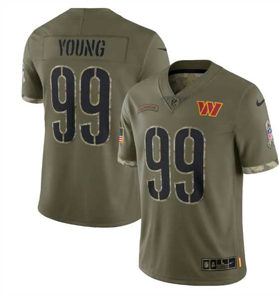 Men's Washington Commanders #99 Chase Young 2022 Olive Salute To Service Limited Stitched Jersey Dyin,We sell and wholesale Men's Washington Commanders #99 Chase Young 2022 Olive Salute To Service Limited Stitched Jersey Dyin on line form chian!