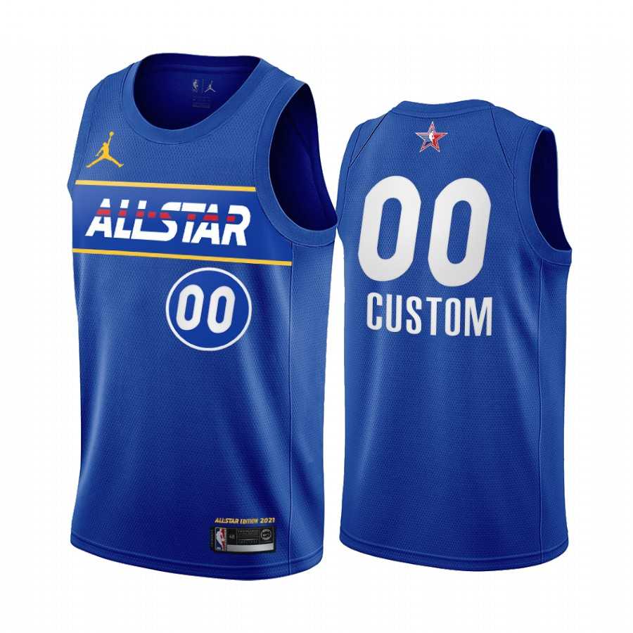 Men & Youth Customized 2021 Nike All-Star Jordan Brand Blue Game Swingman Finished Jersey,We sell and wholesale Men & Youth Customized 2021 Nike All-Star Jordan Brand Blue Game Swingman Finished Jersey on line form chian!