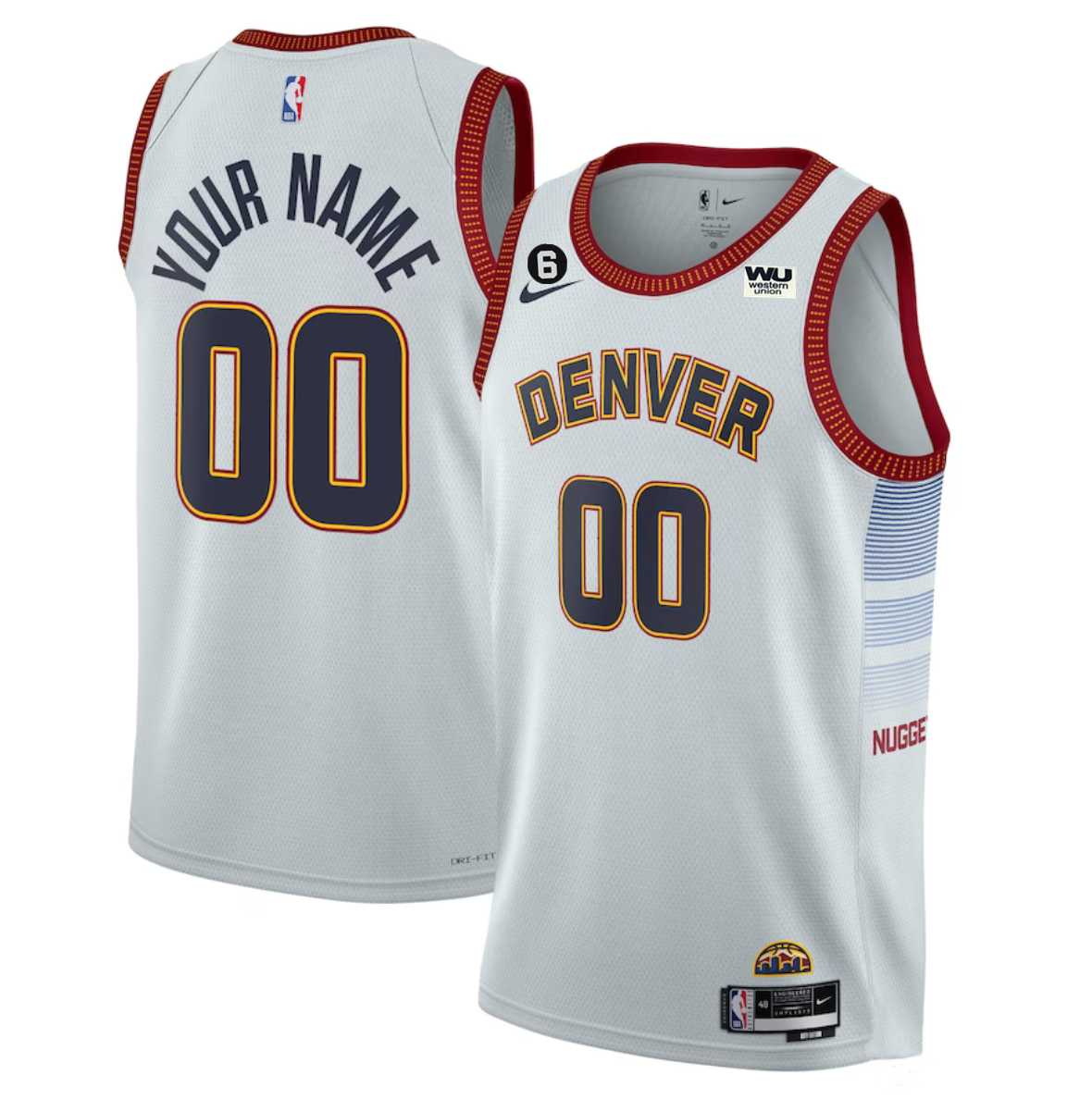 Men & Youth Customized Denver Nuggets Active Player White 2022-23 Icon Edition With NO.6 Patch Stitched Jersey,We sell and wholesale Men & Youth Customized Denver Nuggets Active Player White 2022-23 Icon Edition With NO.6 Patch Stitched Jersey on line form chian!