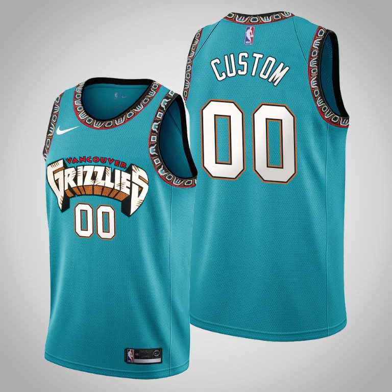 Men & Youth Customized Memphis Grizzlies #00 Teal 25th Season Vancouver Throwbacks Jersey,We sell and wholesale Men & Youth Customized Memphis Grizzlies #00 Teal 25th Season Vancouver Throwbacks Jersey on line form chian!