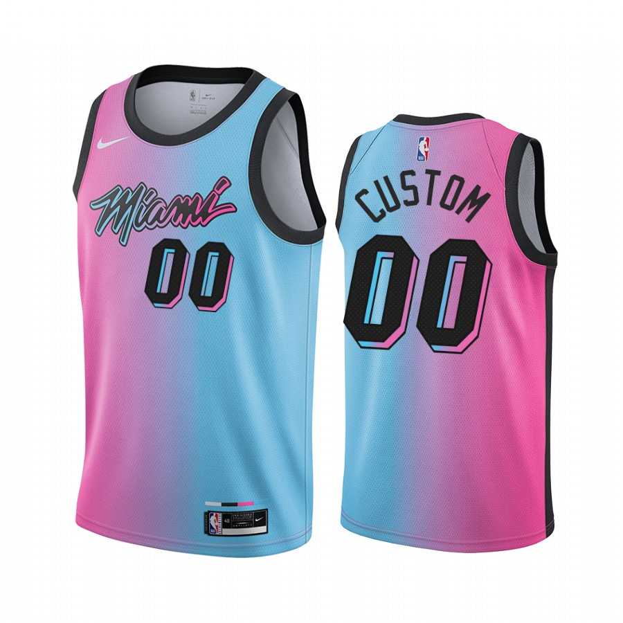 Men & Youth Customized Miami Heat Blue Pink Nike Swingman 2020-21 City Edition Jersey,We sell and wholesale Men & Youth Customized Miami Heat Blue Pink Nike Swingman 2020-21 City Edition Jersey on line form chian!