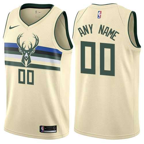 Men & Youth Customized Milwaukee Bucks Cream Nike City Edition Jersey,We sell and wholesale Men & Youth Customized Milwaukee Bucks Cream Nike City Edition Jersey on line form chian!