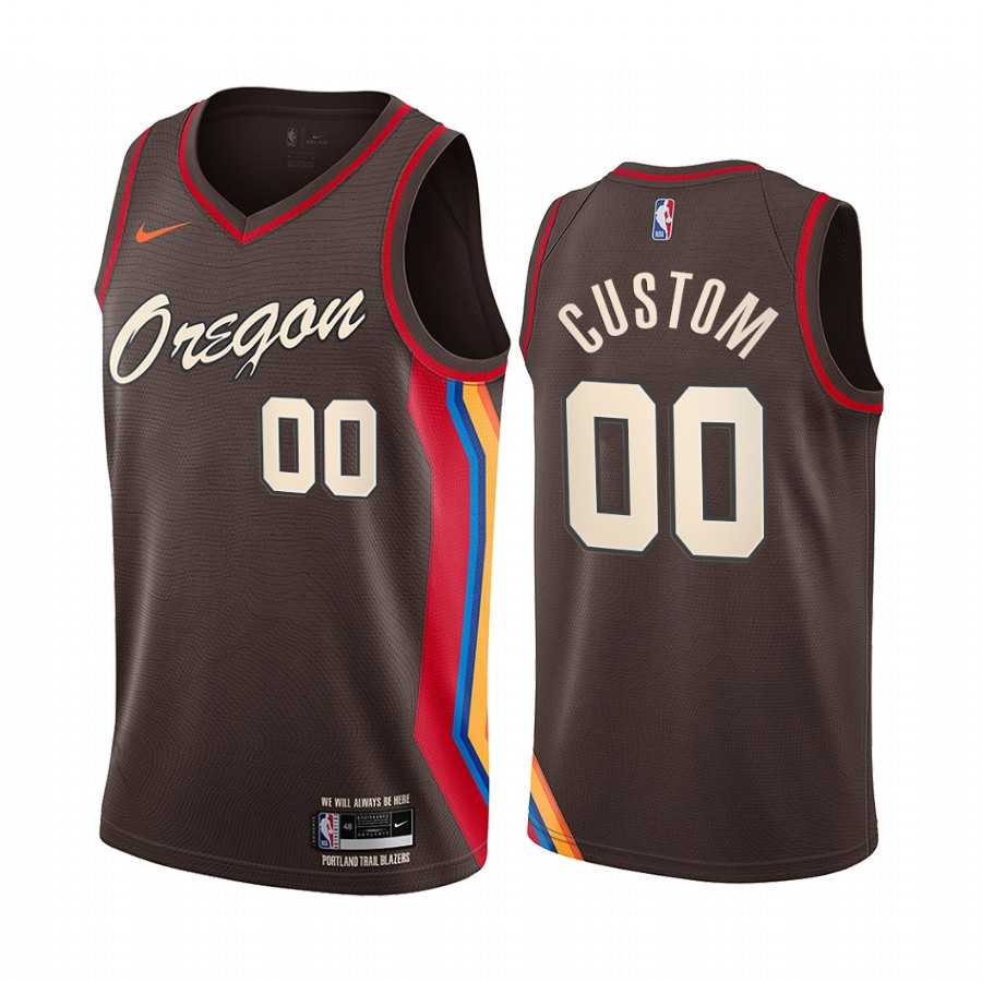 Men & Youth Customized Portland Trail Blazers Swingman Chocolate Nike 2020-21 City Edition Jersey,We sell and wholesale Men & Youth Customized Portland Trail Blazers Swingman Chocolate Nike 2020-21 City Edition Jersey on line form chian!