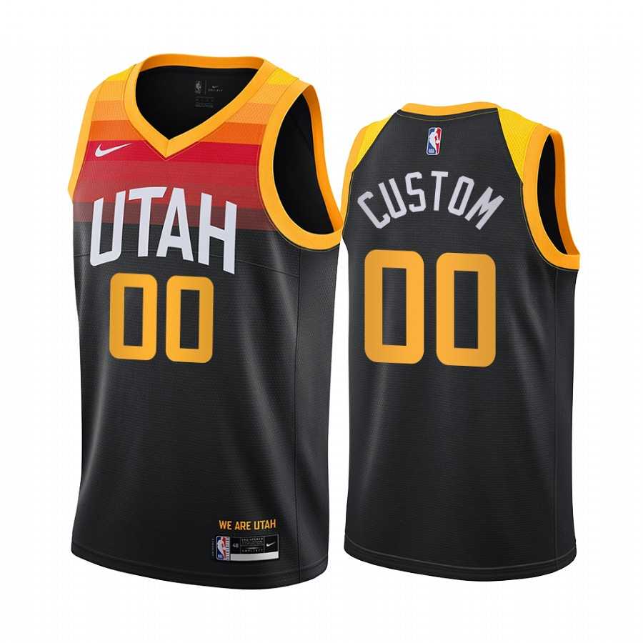 Men & Youth Customized Utah Jazz Black Nike Swingman 2020-21 City Edition Jersey,We sell and wholesale Men & Youth Customized Utah Jazz Black Nike Swingman 2020-21 City Edition Jersey on line form chian!