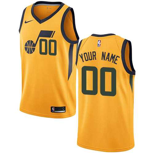 Men & Youth Customized Utah Jazz Statement Edition Swingman Gold Nike Jersey,We sell and wholesale Men & Youth Customized Utah Jazz Statement Edition Swingman Gold Nike Jersey on line form chian!