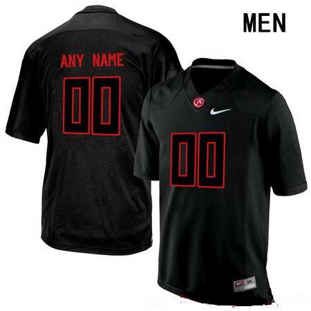 Men's Alabama Crimson Tide Customized College Football Nike Limited Jersey - Lights Black Out,We sell and wholesale Men's Alabama Crimson Tide Customized College Football Nike Limited Jersey - Lights Black Out on line form chian!