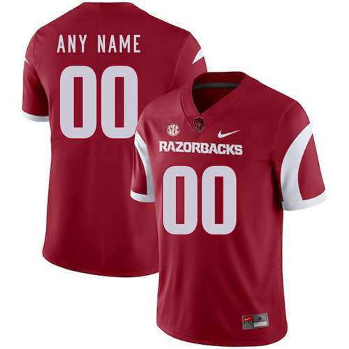 Men's Arkansas Razorbacks Customized Red College Football Jersey,We sell and wholesale Men's Arkansas Razorbacks Customized Red College Football Jersey on line form chian!