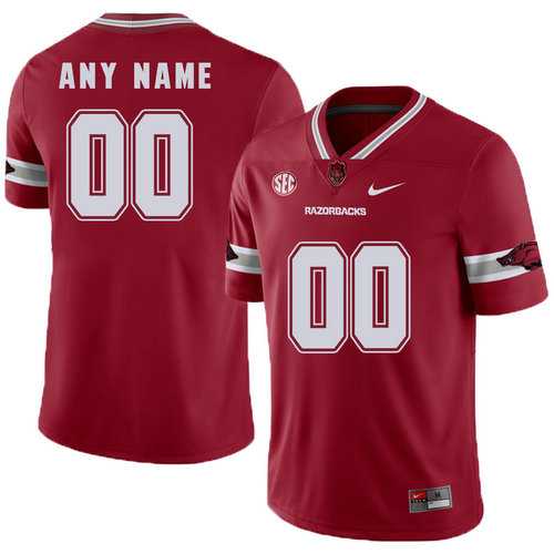 Men's Arkansas Razorbacks Red College Football Customized Jersey,We sell and wholesale Men's Arkansas Razorbacks Red College Football Customized Jersey on line form chian!