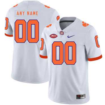Men's Clemson Tigers White Customized Nike College Football Jersey,We sell and wholesale Men's Clemson Tigers White Customized Nike College Football Jersey on line form chian!