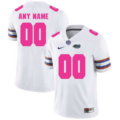 Men's Florida Gators White Customized 2018 Breast Cancer Awareness College,We sell and wholesale Men's Florida Gators White Customized 2018 Breast Cancer Awareness College on line form chian!