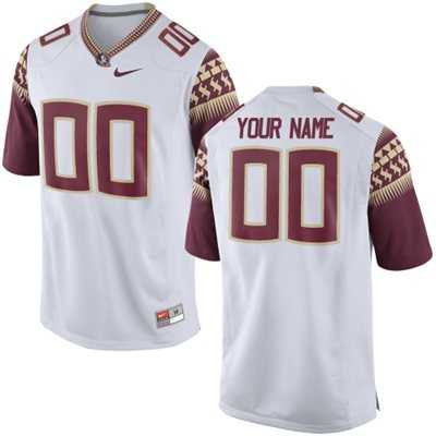 Men's Florida State Seminoles 2015 Nike White Customized Replica Football Jersey,We sell and wholesale Men's Florida State Seminoles 2015 Nike White Customized Replica Football Jersey on line form chian!