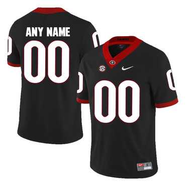 Men's Georgia Bulldogs Black Customized College Football Jersey,We sell and wholesale Men's Georgia Bulldogs Black Customized College Football Jersey on line form chian!