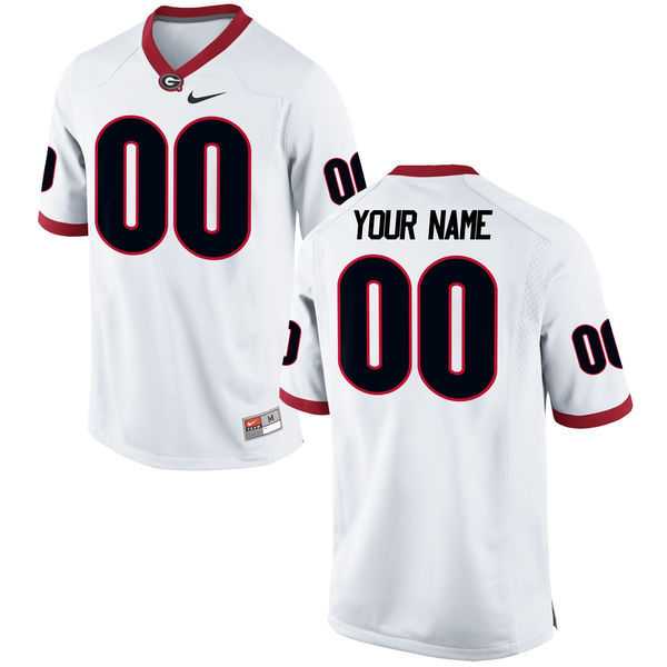 Men's Georgia Bulldogs Customized Nike White Stitched College Football 2016 NCAA Jersey,We sell and wholesale Men's Georgia Bulldogs Customized Nike White Stitched College Football 2016 NCAA Jersey on line form chian!