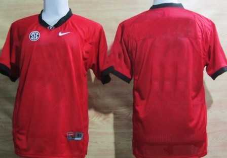 Men's Georgia Bulldogs Customized Red Jersey ,We sell and wholesale Men's Georgia Bulldogs Customized Red Jersey  on line form chian!