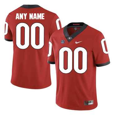 Men's Georgia Bulldogs Red Customized College Football Jersey,We sell and wholesale Men's Georgia Bulldogs Red Customized College Football Jersey on line form chian!