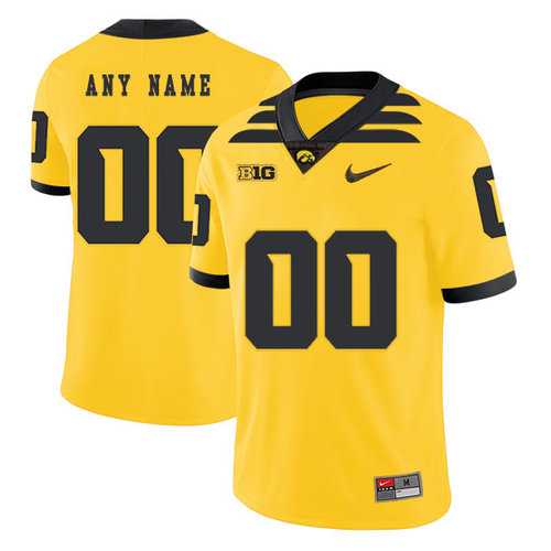 Men's Lowa Hawkeyes Customized Yellow College Football Jersey,We sell and wholesale Men's Lowa Hawkeyes Customized Yellow College Football Jersey on line form chian!