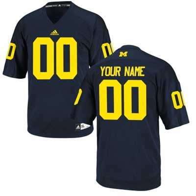 Men's Michigan Wolverines Customized Replica Football Jersey -2015 Navy Blue,We sell and wholesale Men's Michigan Wolverines Customized Replica Football Jersey -2015 Navy Blue on line form chian!