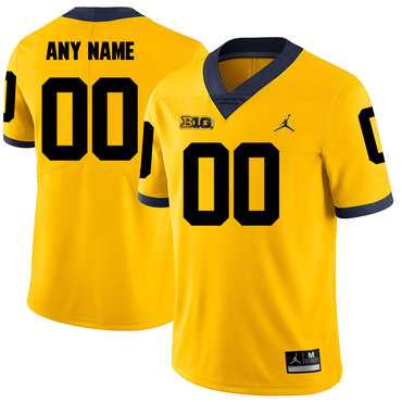 Men's Michigan Wolverines Yellow Customized College Football Jersey,We sell and wholesale Men's Michigan Wolverines Yellow Customized College Football Jersey on line form chian!