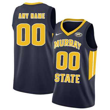 Men's Murray State Racers Customized Navy College Basketball Jersey,We sell and wholesale Men's Murray State Racers Customized Navy College Basketball Jersey on line form chian!