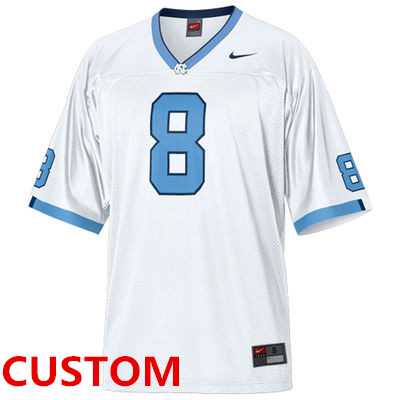 Men's North Carolina Tar Heels (UNC) Customized Nike Football Replica Jersey - White,We sell and wholesale Men's North Carolina Tar Heels (UNC) Customized Nike Football Replica Jersey - White on line form chian!