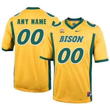 Men's North Dakota State Bison Gold Customized College Football Jersey,We sell and wholesale Men's North Dakota State Bison Gold Customized College Football Jersey on line form chian!