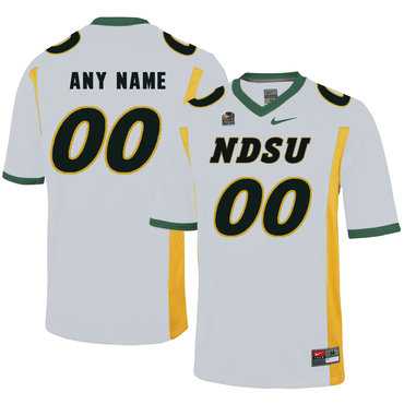 Men's North Dakota State Bison White Customized College Football Jersey,We sell and wholesale Men's North Dakota State Bison White Customized College Football Jersey on line form chian!