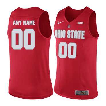 Men's Ohio State Buckeyes Red Customized Basketball Jersey,We sell and wholesale Men's Ohio State Buckeyes Red Customized Basketball Jersey on line form chian!