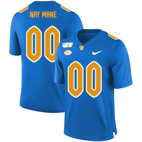 Men's Pittsburgh Panthers Customized Blue 150th Anniversary Patch Nike College Football Jersey,We sell and wholesale Men's Pittsburgh Panthers Customized Blue 150th Anniversary Patch Nike College Football Jersey on line form chian!