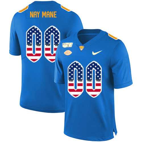 Men's Pittsburgh Panthers Customized Blue USA Flag 150th Anniversary Patch Nike College Football Jersey,We sell and wholesale Men's Pittsburgh Panthers Customized Blue USA Flag 150th Anniversary Patch Nike College Football Jersey on line form chian!