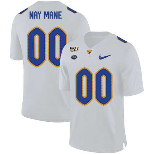 Men's Pittsburgh Panthers Customized White 150th Anniversary Patch Nike College Football Jersey,We sell and wholesale Men's Pittsburgh Panthers Customized White 150th Anniversary Patch Nike College Football Jersey on line form chian!