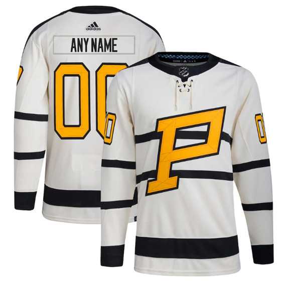 Men's Pittsburgh Penguins Custom Cream 2023 Winter Classic Stitched Jersey,We sell and wholesale Men's Pittsburgh Penguins Custom Cream 2023 Winter Classic Stitched Jersey on line form chian!