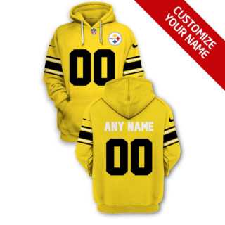 Men's Pittsburgh Steelers Active Player Yellow Custom 2021 Pullover Hoodie,We sell and wholesale Men's Pittsburgh Steelers Active Player Yellow Custom 2021 Pullover Hoodie on line form chian!