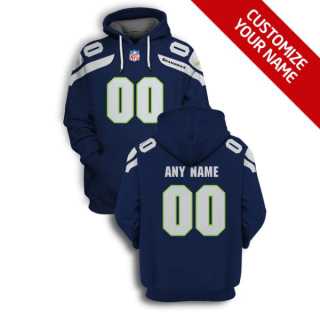Men's Seattle Seahawks Active Player Navy Custom 2021 Pullover Hoodie,We sell and wholesale Men's Seattle Seahawks Active Player Navy Custom 2021 Pullover Hoodie on line form chian!