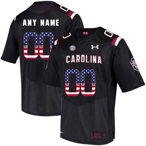 Men's South Carolina Gamecocks Black Customized USA Flag College Football Jersey,We sell and wholesale Men's South Carolina Gamecocks Black Customized USA Flag College Football Jersey on line form chian!