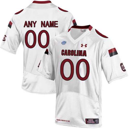 Men's South Carolina Gamecocks White Customized College Jersey,We sell and wholesale Men's South Carolina Gamecocks White Customized College Jersey on line form chian!