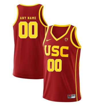 Men's USC Trojans Customized Red College Basketball Jersey,We sell and wholesale Men's USC Trojans Customized Red College Basketball Jersey on line form chian!