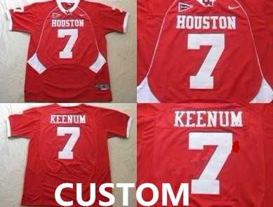 Men's University of Houston Customized Red Jersey,We sell and wholesale Men's University of Houston Customized Red Jersey on line form chian!