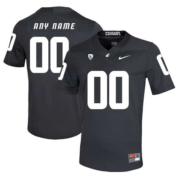 Men's Washington State Cougars Customized Black College Football Jersey,We sell and wholesale Men's Washington State Cougars Customized Black College Football Jersey on line form chian!