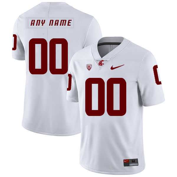 Men's Washington State Cougars Customized White College Football Jersey,We sell and wholesale Men's Washington State Cougars Customized White College Football Jersey on line form chian!