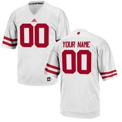 Men's Wisconsin Badgers Customized Replica Football 2015 White Jersey,We sell and wholesale Men's Wisconsin Badgers Customized Replica Football 2015 White Jersey on line form chian!