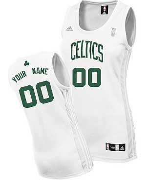 Women's Customized Boston Celtics White Jersey ,We sell and wholesale Women's Customized Boston Celtics White Jersey  on line form chian!