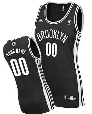 Women's Customized Brooklyn Nets Black Jersey ,We sell and wholesale Women's Customized Brooklyn Nets Black Jersey  on line form chian!