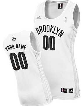 Women's Customized Brooklyn Nets White Jersey ,We sell and wholesale Women's Customized Brooklyn Nets White Jersey  on line form chian!