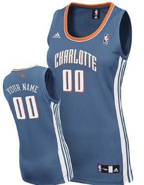 Women's Customized Charlotte Bobcats Blue Jersey,We sell and wholesale Women's Customized Charlotte Bobcats Blue Jersey on line form chian!